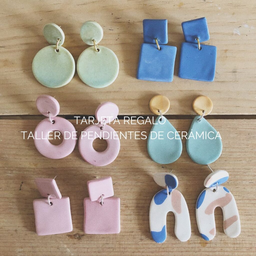 TARJETA REGALO TALLER PENDIENTES DE CERÁMICA