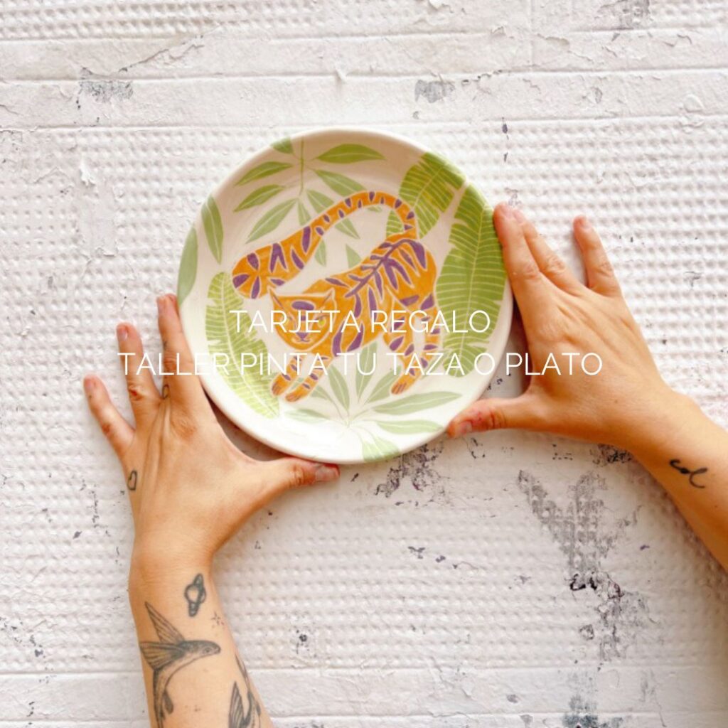 Tarjeta regalo taller pintar cerámica