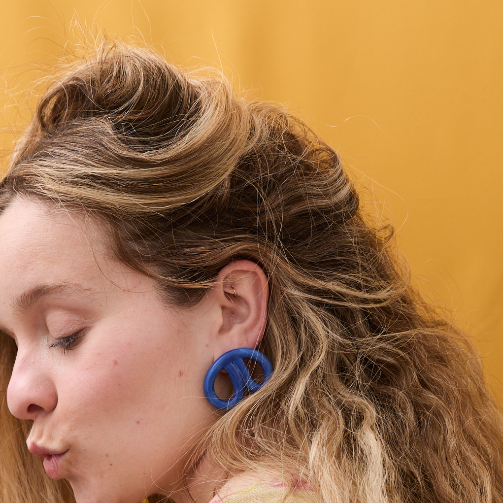 pendientes ceramica pretzel